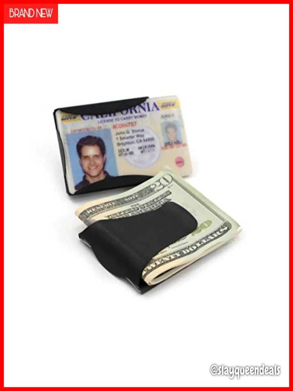 Minimalist Slim Front Pocket Wallet with Engraving Option, Stainless Steel